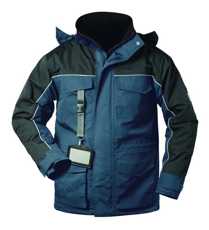 Parka-Jacke NEWCASTLE Gr.XXXL marine/schw.100%PA PU-Besch.Futt.100%PES