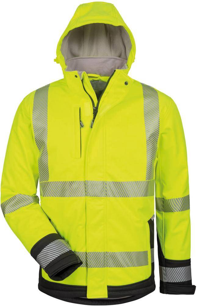 Warnjacke Melvin,Softsh. Gr.S, gelb/schwarz - Artikel: 4025888233193