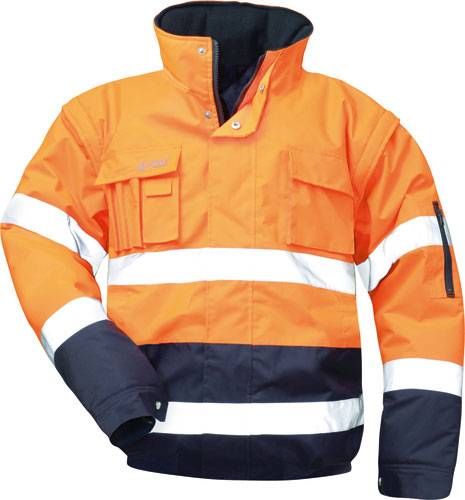 Warnschutz-Pilotjacke OTTO EN471 Kl.3 EN343 Kl.1 EN340 Gr.M orange/marine