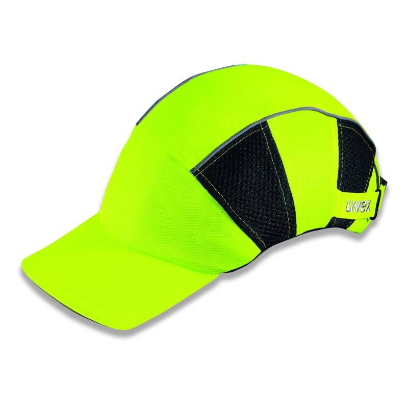 Anstoßkappe U-Cap Hi-Viz leuchtorange unisize m. langem Schirm EN812 EN471