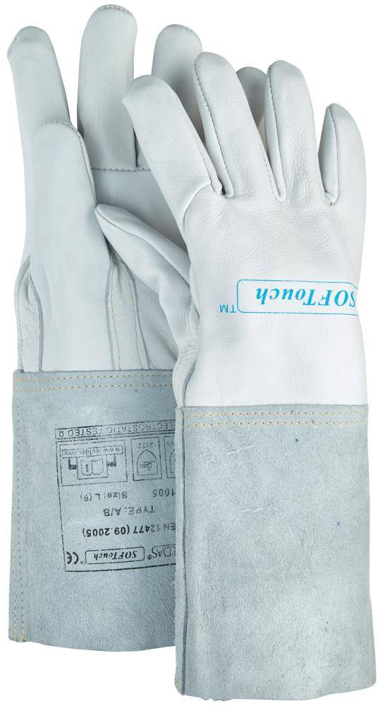 WIG-Hands. Kalbsleder Gr. L 1Paar WELDAS