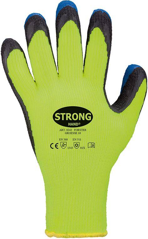 Winterstrickhandschuh Forster, Latex, Gr. 10