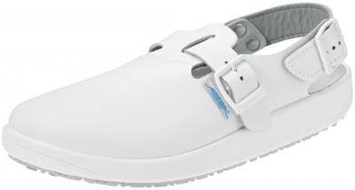 Berufsclog 9100 weiß Sanitized verst. Fersenriemen Glattleder Gr.41