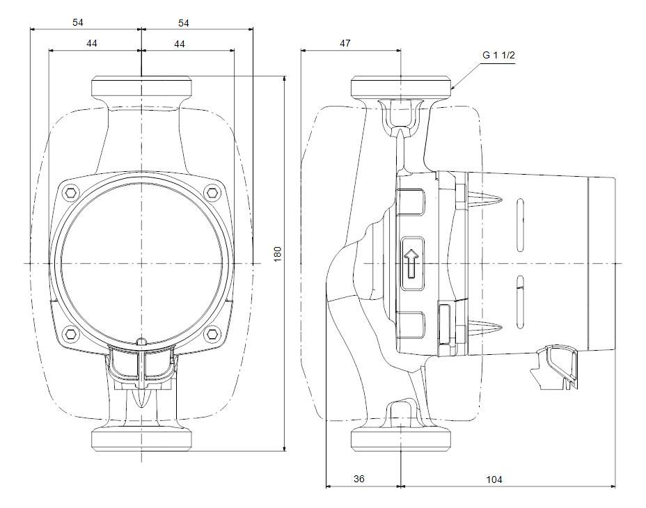Grundfos Heizungspumpe ALPHA 2/25-60/180mm