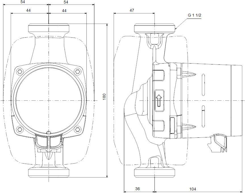 Grundfos Heizungspumpe ALPHA 2/25-40/180mm