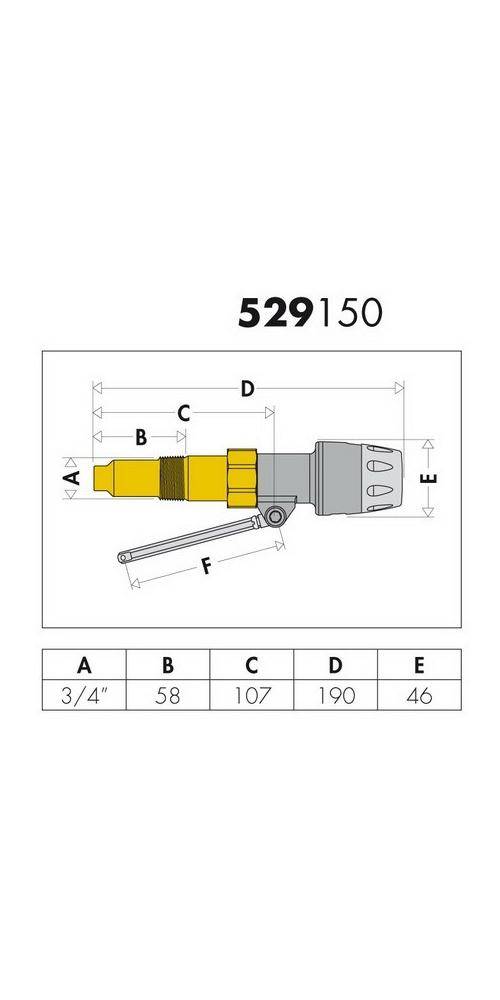 Caleffi Feuerungsregler 529 3/4Zollx58mm