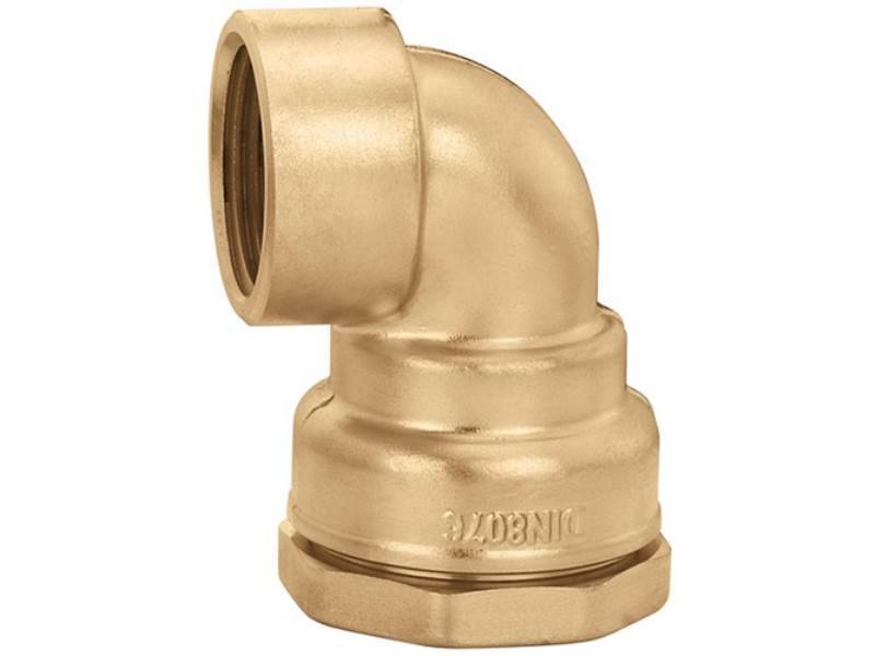 Caleffi Winkelverschraubung 868 Messing 32x1Zoll IG
