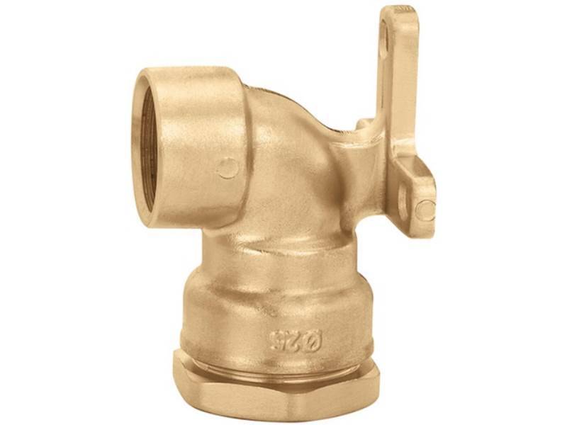 Caleffi Wand-Winkelverschraubung 869 Messing 25 x 3/4" IG