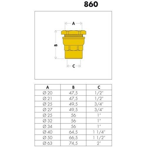 Caleffi Anschlussverschraubung 25x1 IG 860625