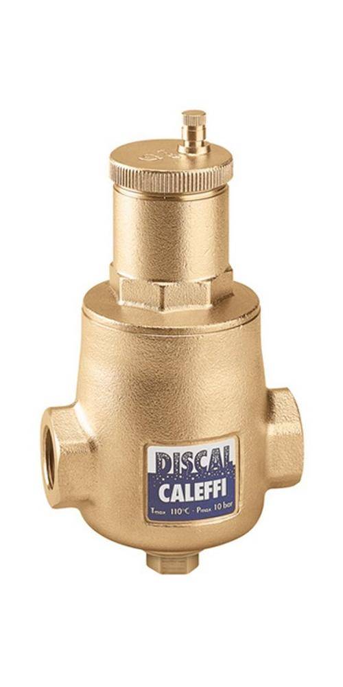 Caleffi Luftabscheider 551 Messing, mit Entleerungsstutzen 1Zoll IG