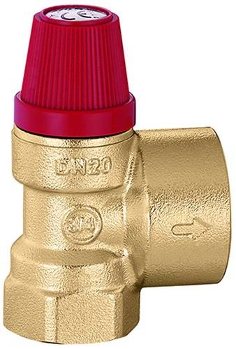 Caleffi Membran-Sicherheitsventil 3/4Zollx1Zoll 3 bar
