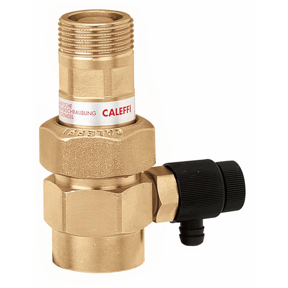 Caleffi Automatische Absperrverschraubung m. Entleerungshahn - 6 bar - 3/4 für Ausdehnungsgef.