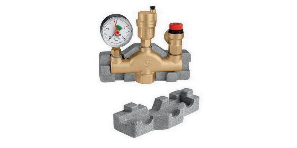 Caleffi Kesselgruppe 302 1Zoll IG mit Isolierung bis 50 kW 1Zoll IG