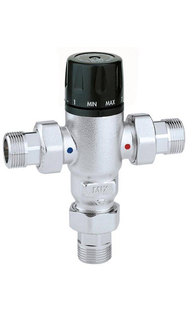 Caleffi Thermomischer 521 Messing, einstellbar 3/4Zoll, 30-65 GrC