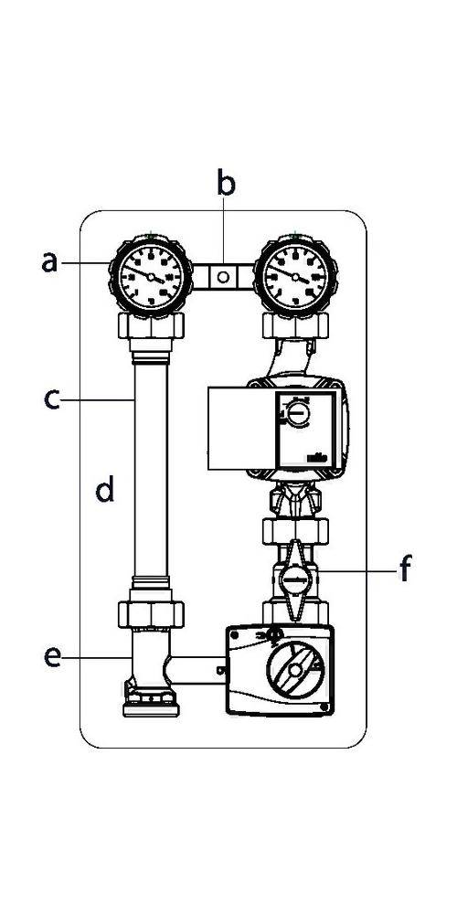 Oventrop Kessel-Anbindesystem Regumat M3-180 DN 25, mit PKH ohne