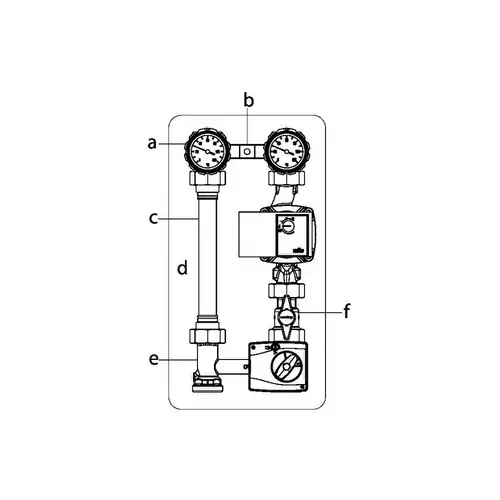 Oventrop Kessel-Anbindesystem Regumat M3-180 DN 25, mit PKH ohne Oventrop Kessel-Anbindesystem Regumat M3-180 DN 25, mit PKH ohne
