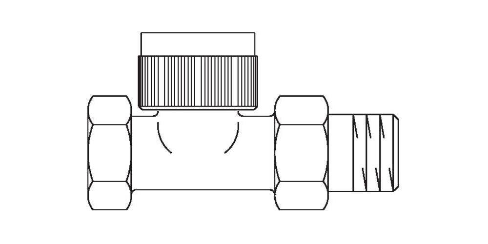 Oventrop Thermostatventil Baureihe AV 9 M 30 x 1,5, PN 10, Durchgang