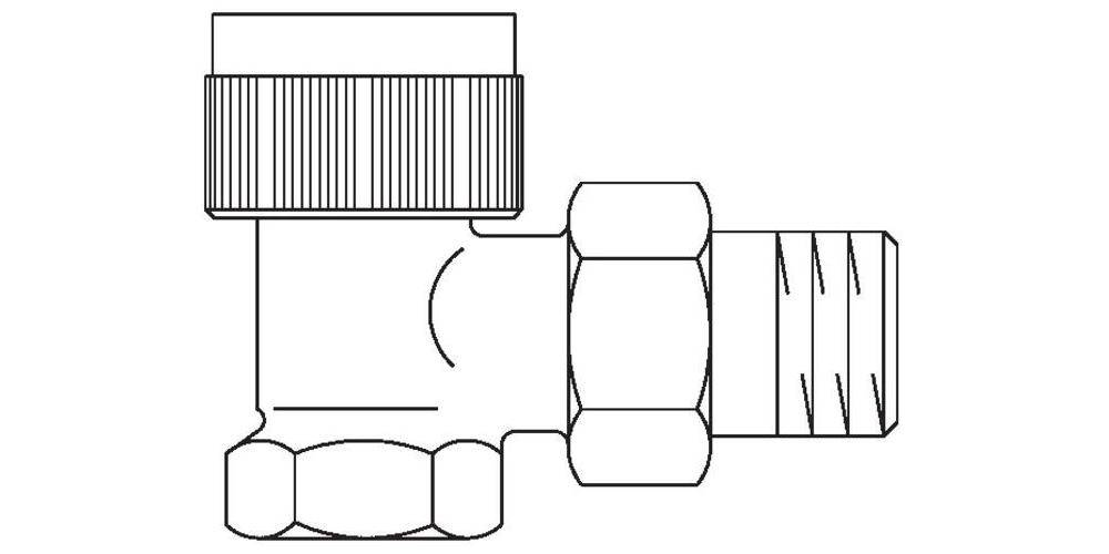 Oventrop Thermostatventil Baureihe AV 9 M 30 x 1,5, PN 10, Eck DN 15