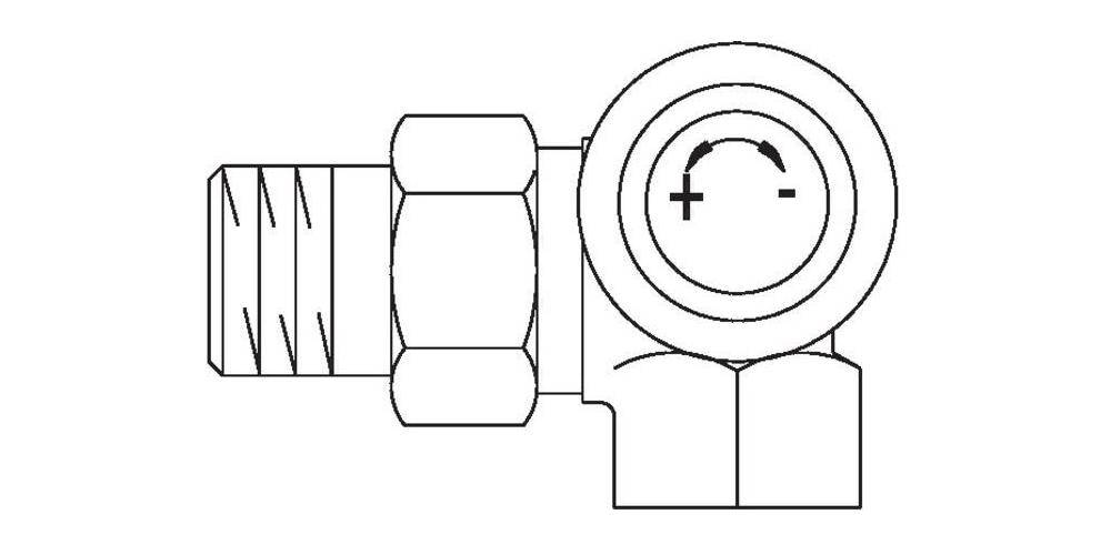 Oventrop Thermostatventil Baureihe AV 9 M 30 x 1,5, PN 10, Winkel-Eck