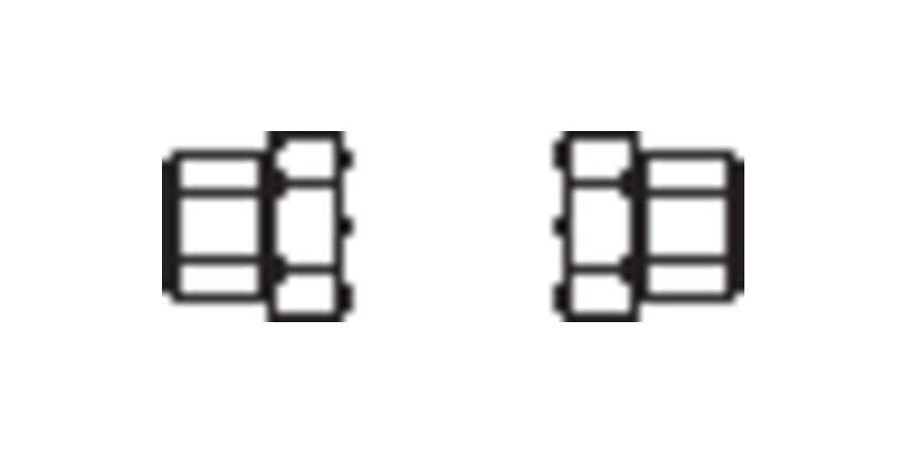 Oventrop OV Tllenanschluss-Set 8 2 Tllen mit IG 1/2Zoll fr DN 15