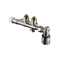 Oventrop Anschlussarmatur Multiblock T-RTL an Heizkörper mit IG Oventrop Anschlussarmatur Multiblock T-RTL an Heizkörper mit IG