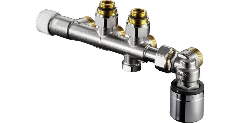 Oventrop Anschlussarmatur Multiblock T-RTL an Heizkrper mit IG