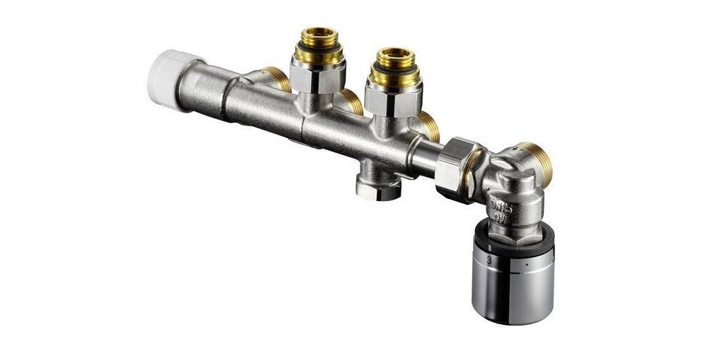 Oventrop Anschlussarmatur Multiblock T-RTL an Heizkrper mit IG