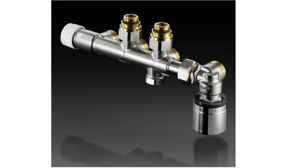 Oventrop Anschlussarmatur Multiblock T-RTL an Heizkrper mit IG