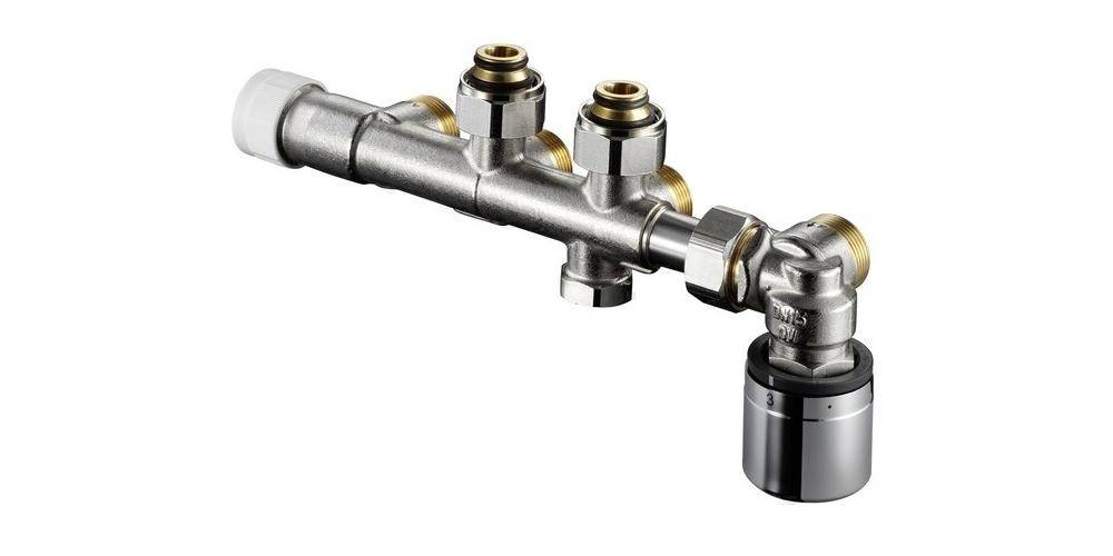 Oventrop OV Multiblock T-RTL an Heizkörper Eck, 3/4Zoll AG