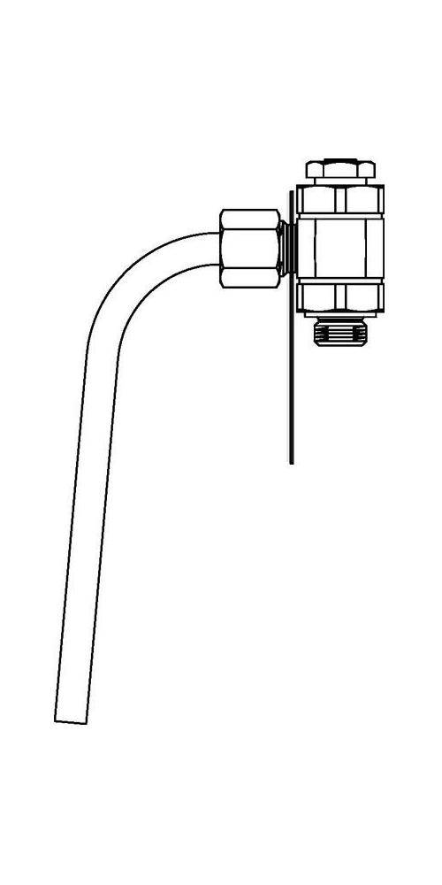 Oventrop Probeentnahmeventil P Aquastrom Rotguss/Edelstahl DN 8,