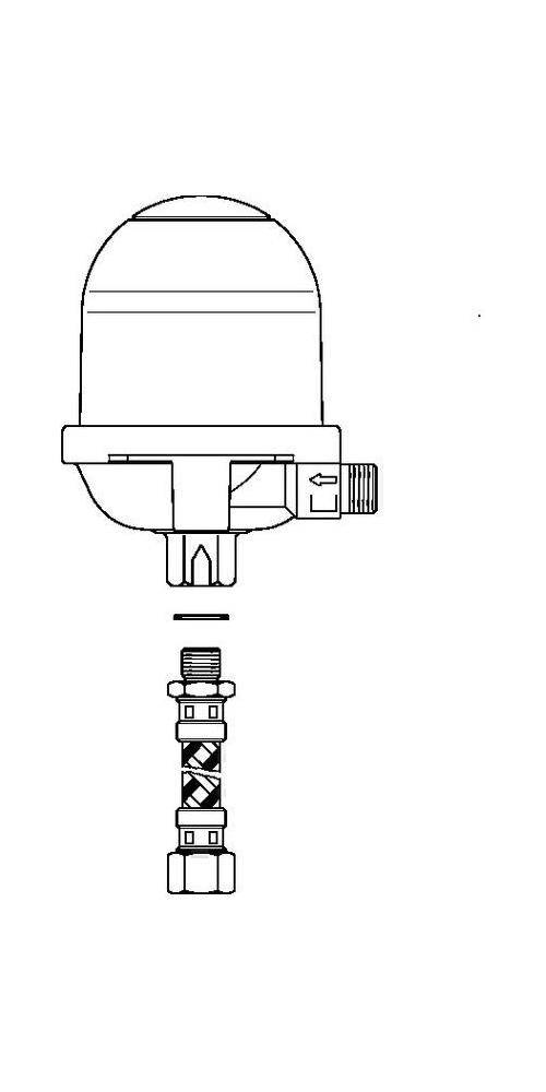 Oventrop OV Heizölentlüfter Toc-Uno-A 1/4Zoll IGx1/4Zoll IG, mit
