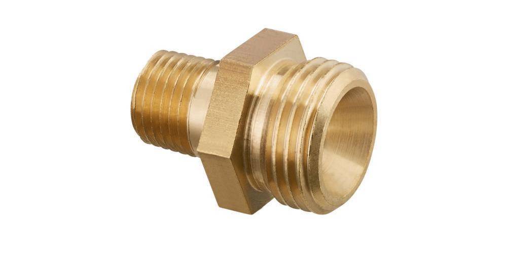 Oventrop OV Doppelnippel Ofix-Oil Messing G 3/8ZollxNPT 1/4Zoll