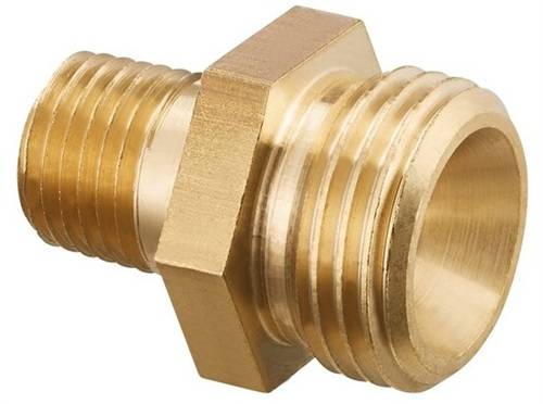 Oventrop Doppelnippel 2080251 Ofix-Oil Messing G 3/8Zoll x NPT 1/8Zoll