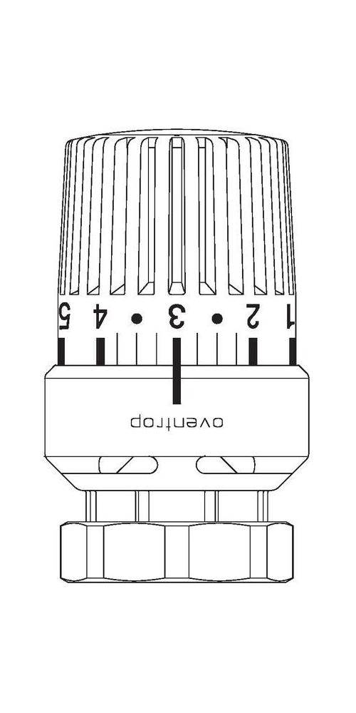 Oventrop Thermostat Uni LDV mit Flüssig-Fühler weiß