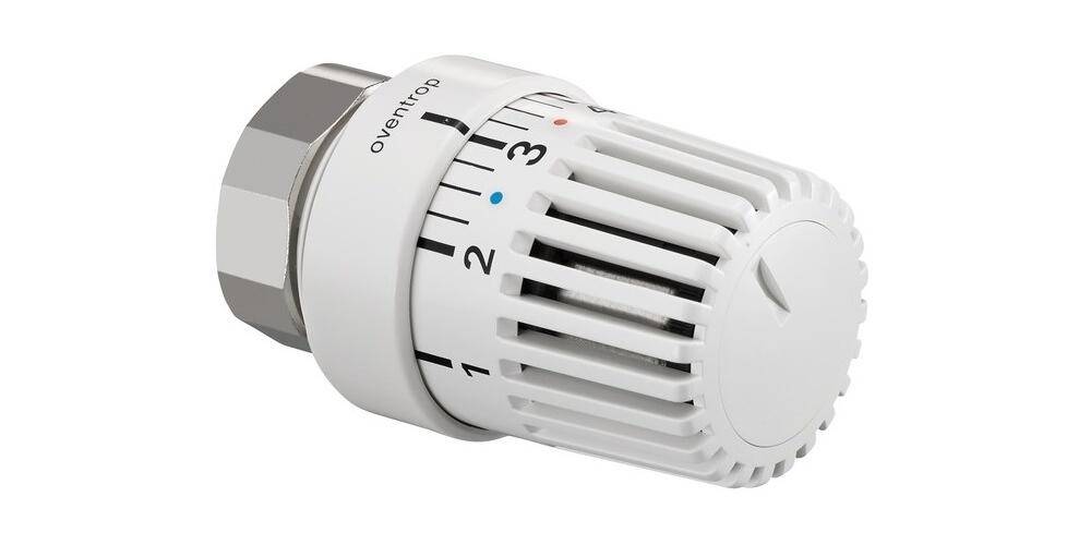 Oventrop OV Thermostat Uni LM 7-28 GradC, mit Flüssig-Fühler weiß