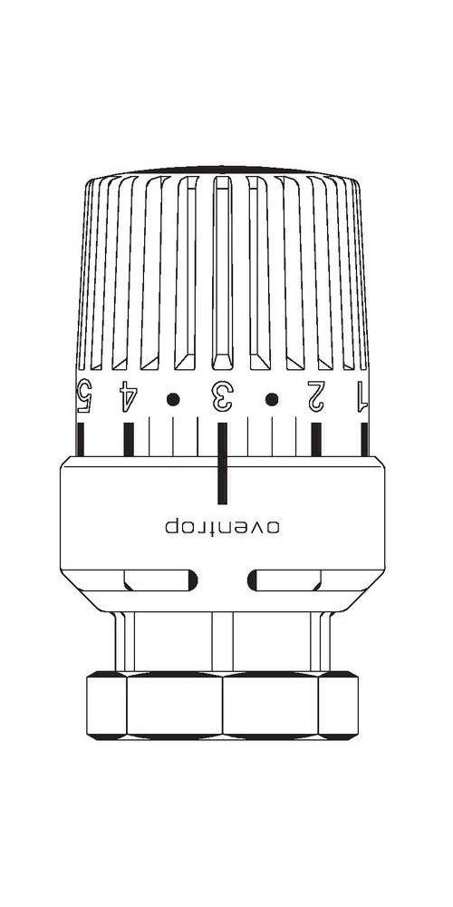 Oventrop Thermostat Uni LV 7-28 GrC, mit Flssig-Fhler wei, mit