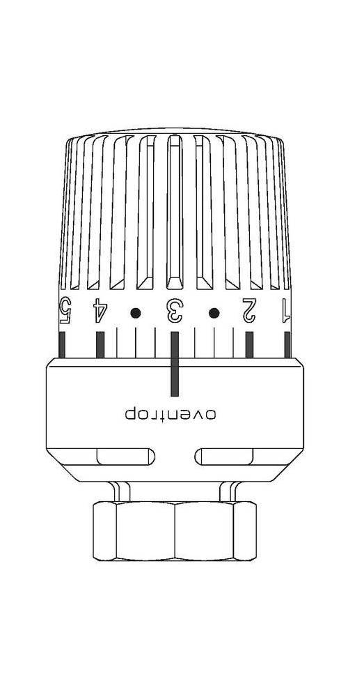 Oventrop Thermostat Uni LA 7-28 GrC, mit Flüssig-Fühler mit