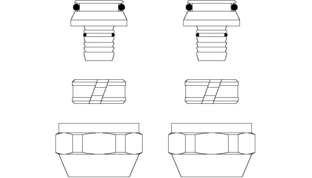 Oventrop Klemmringverschraubung Cofit S 2-fach, für AG 3/4Zoll
