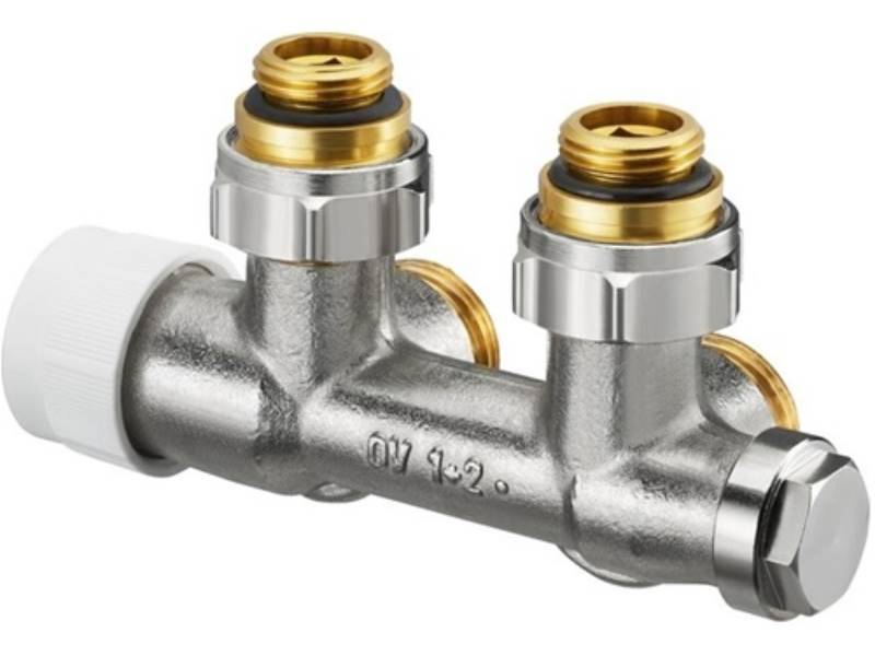 OV Anschlussarmatur Multiblock T an Heizkörper Eckform, mit 1/2Zoll IG
