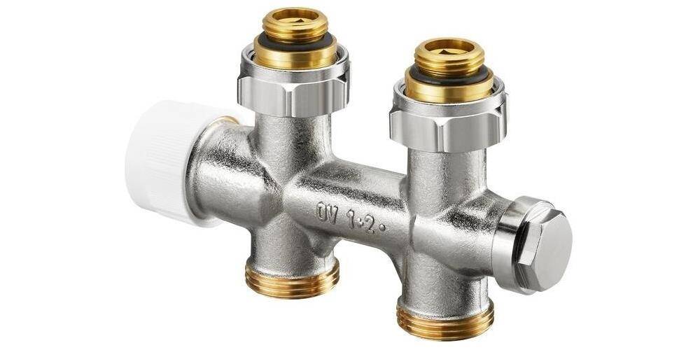 Oventrop OV Anschlussarmatur Multiblock T an Heizkörper Durchgang,