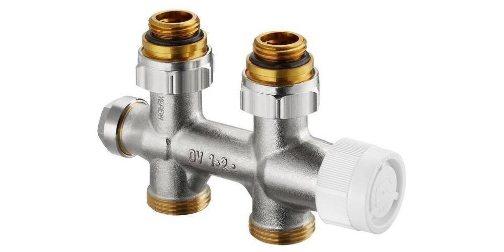 Oventrop OV Anschlussarmatur Multiblock T an Heizkörper Durchgang,