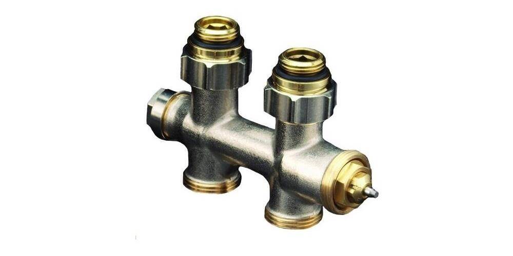 Oventrop OV Anschlussarmatur Multiblock T an Heizkörper Durchgang,