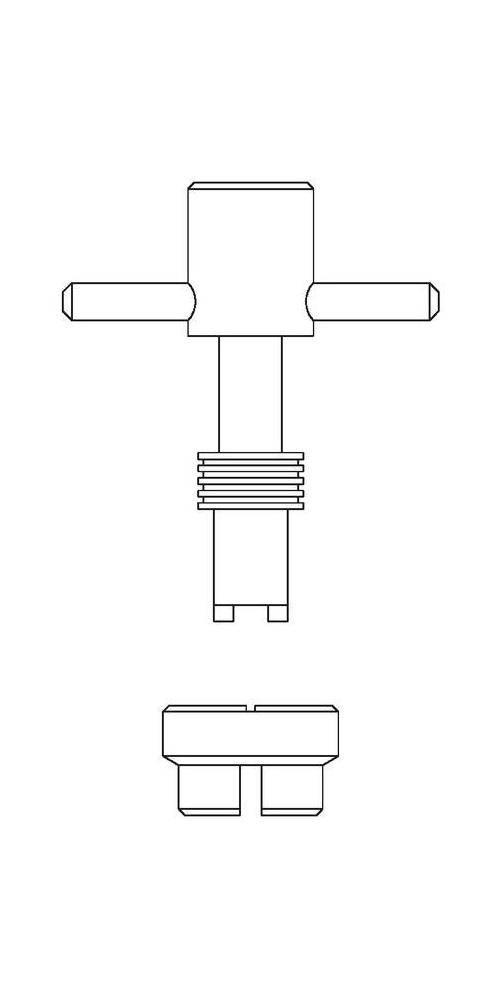 Oventrop OV Voreinstellschlüssel mit Tasche