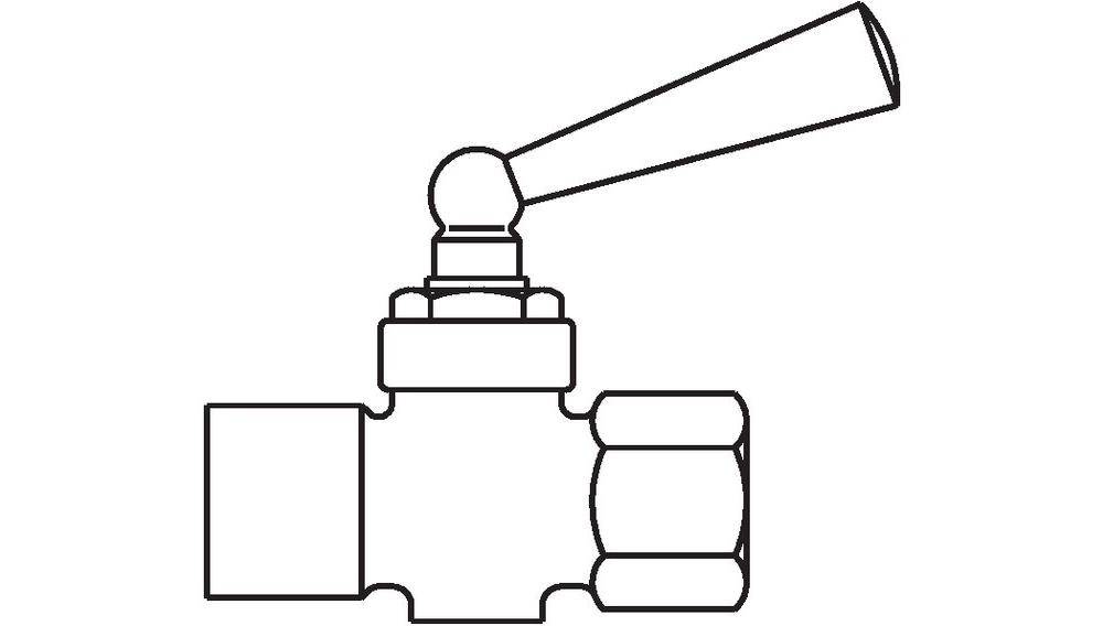 Oventrop OV Manometerhahn DN 15, 1/2Zoll, PN 10 Messing roh
