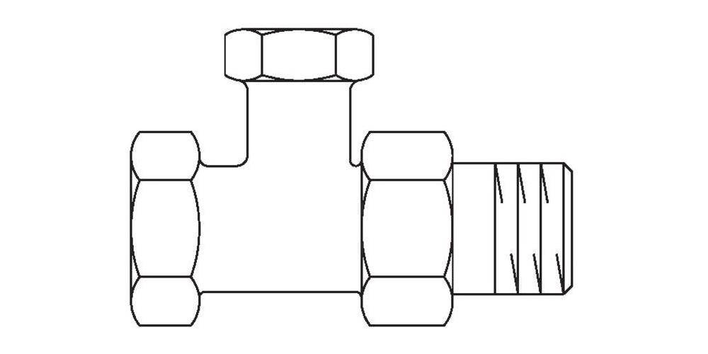 Oventrop HK-Verschraubung Combi 2 PN 10, Messing vernickelt,