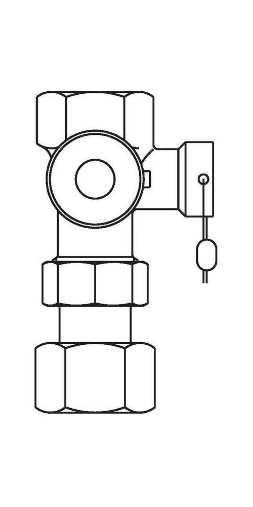 Oventrop Kappenventil Expa-Con PN 10, Messing DN 25, Rp 1Zoll für