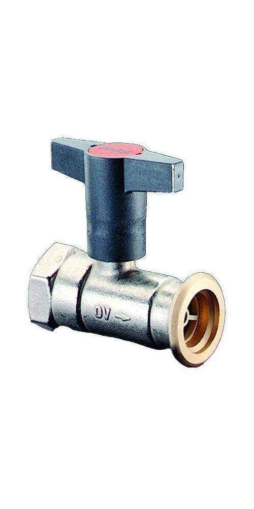 Oventrop Pumpenkugelhahn Optibal P mit Sperrventil, Messing DN 25, Rp