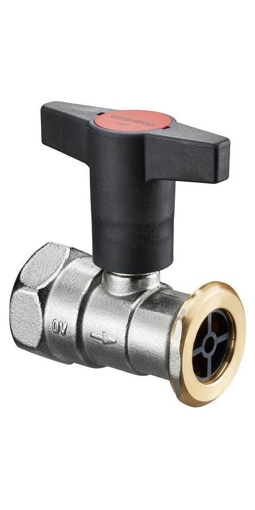 Oventrop Pumpenkugelhahn Optibal P mit Sperrventil, Messing DN 25, Rp