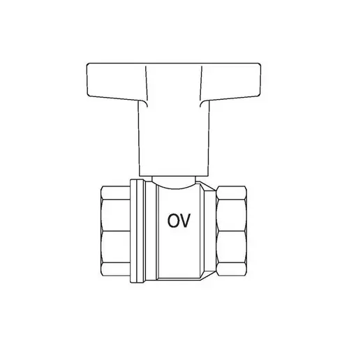 Oventrop OV Knebelgriff-Kugelhahn Optibal PN 16, Messing DN 50, 2Zoll Oventrop OV Knebelgriff-Kugelhahn Optibal PN 16, Messing DN 50, 2Zoll