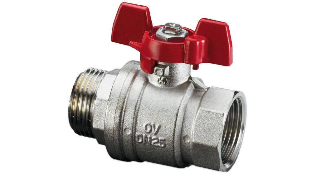 Oventrop OV Kugelhahn Optibal mit Flügelgriff PN 16 DN 10 G 3/8Zoll IG